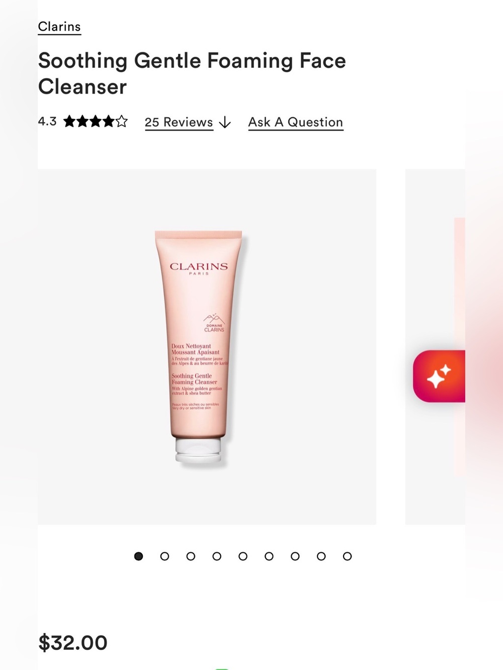 Clarins Face Cleanser Soothing Gentle Foaming with Shea Butter NWT - Picture 6 of 6
